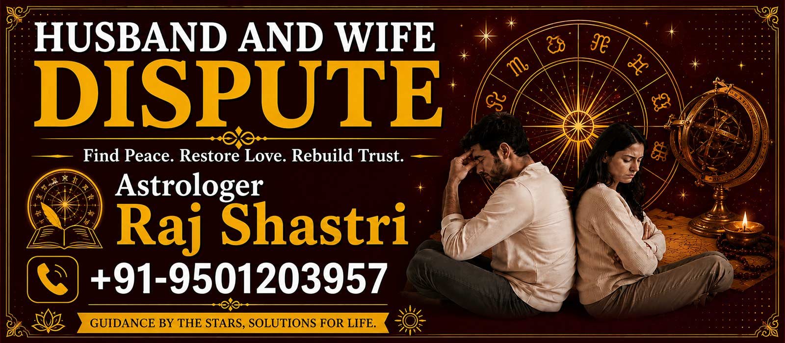 World Famous Astrologer Raj Shastri +91-9501203957